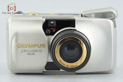 【中古】OLYMPUS オリンパス μ[mju:] ZOOM 105 DELUXE コンパクトフィルムカメラ