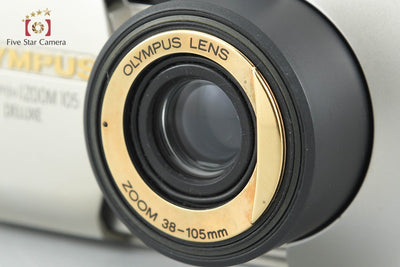 【中古】OLYMPUS オリンパス μ[mju:] ZOOM 105 DELUXE コンパクトフィルムカメラ