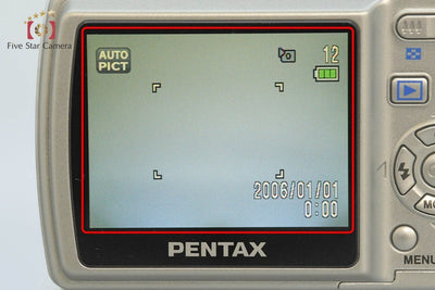 [Used] PENTAX Optio M20 Silver Compact Digital Camera