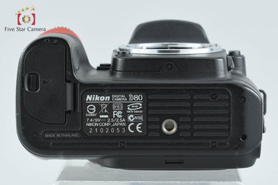 [Used] Nikon D80 Digital SLR Camera