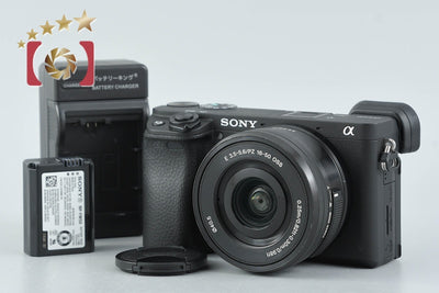 【中古】SONY ソニー α6400 ILCE-6400 ブラック パワーズームレンズキット シャッター回数僅少