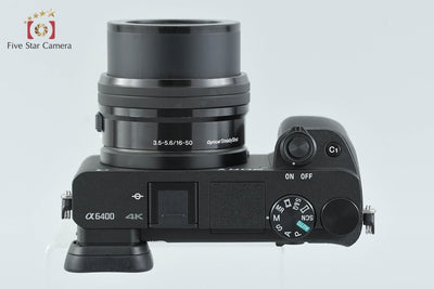 【中古】SONY ソニー α6400 ILCE-6400 ブラック パワーズームレンズキット シャッター回数僅少