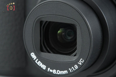 【中古】RICOH リコー GR DIGITAL IV ブラック コンパクトデジタルカメラ シャッター回数僅少 元箱付き
