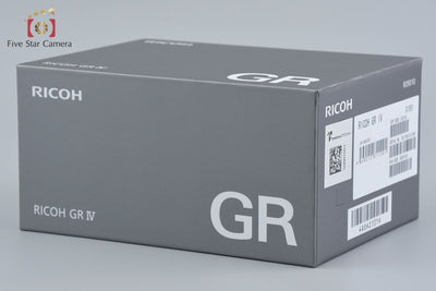 【中古】RICOH リコー GR IV コンパクトデジタルカメラ シャッター回数僅少 元箱付き