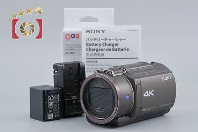 【中古】SONY ソニー HANDYCAM FDR-AX45 ブロンズブラウン ビデオカメラ 多言語対応