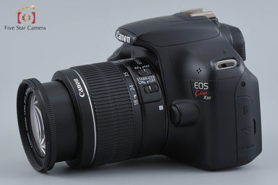 【中古】Canon キヤノン EOS Kiss X50 18-55 レンズキット ブラック シャッター回数僅少