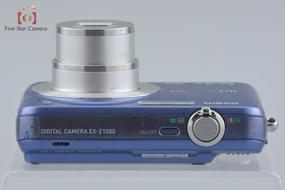 【中古】Casio カシオ EXILIM ZOOM EX-Z1080 ブルー コンパクトデジタルカメラ