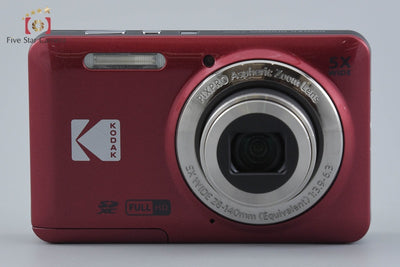 【中古】KODAK コダック PIXPRO FZ55 レッド コンパクトデジタルカメラ