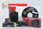 【中古】Casio カシオ EXILIM EX-H30 レッド コンパクトデジタルカメラ 元箱付き