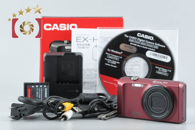 【中古】Casio カシオ EXILIM EX-H30 レッド コンパクトデジタルカメラ 元箱付き
