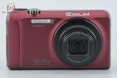 【中古】Casio カシオ EXILIM EX-H30 レッド コンパクトデジタルカメラ 元箱付き