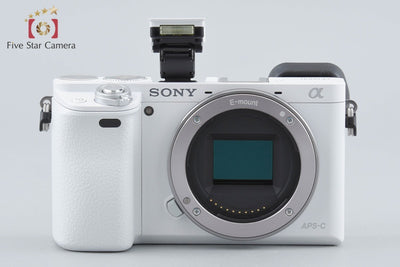 【中古】SONY ソニー α6000 ILCE-6000 ダブルズームレンズキット ホワイト シャッター回数僅少 元箱付き 多言語対応