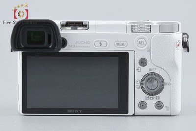 【中古】SONY ソニー α6000 ILCE-6000 ダブルズームレンズキット ホワイト シャッター回数僅少 元箱付き 多言語対応