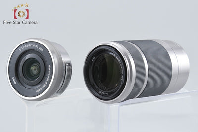 【中古】SONY ソニー α6000 ILCE-6000 ダブルズームレンズキット ホワイト シャッター回数僅少 元箱付き 多言語対応