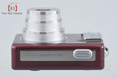 【中古】FUJIFILM 富士フイルム FINEPIX F440 ワインレッド コンパクトデジタルカメラ