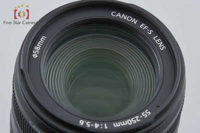 【中古】Canon キヤノン EF-S 55-250mm f/4-5.6 IS