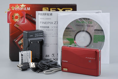 【中古】FUJIFILM 富士フイルム FINEPIX Z700EXR レッド コンパクトデジタルカメラ 元箱付き
