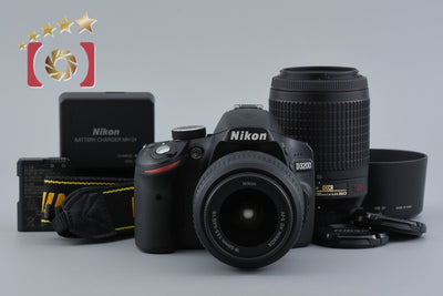 【中古】Nikon ニコン D3200 ダブルズームキット ブラック