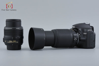 【中古】Nikon ニコン D3200 ダブルズームキット ブラック