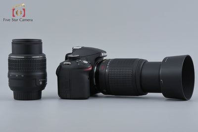 【中古】Nikon ニコン D3200 ダブルズームキット ブラック