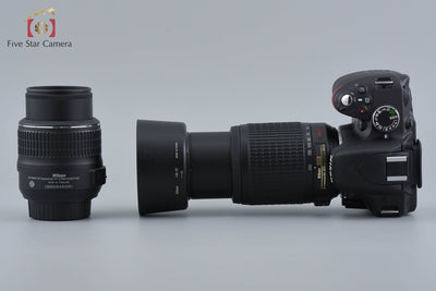 【中古】Nikon ニコン D3200 ダブルズームキット ブラック