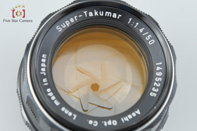【Used】PENTAX Super-Takumar 50mm f/1.4 Early Version 8-Element M42 Mount
