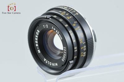 【中古】MINOLTA ミノルタ M-ROKKOR 40mm f/2 ライカMマウント