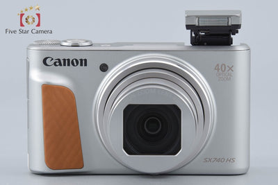 【中古】Canon キヤノン PowerShot SX740 HS シルバー コンパクトデジタルカメラ 元箱付き