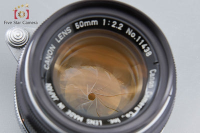 【中古】Canon キヤノン 50mm f/2.2 L39 スクリューマウント