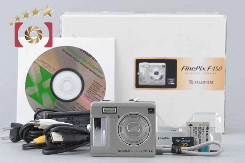 【中古】FUJIFILM 富士フイルム FinePix F450 シルバー コンパクトデジタルカメラ 元箱付き