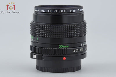 【中古】Canon キヤノン New FD 50mm f/1.4