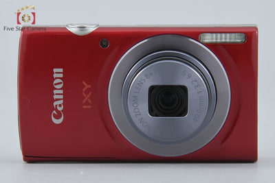 【中古】Canon キヤノン IXY 160 レッド コンパクトデジタルカメラ