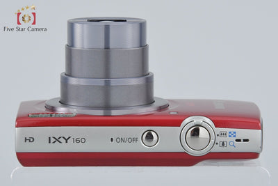 【中古】Canon キヤノン IXY 160 レッド コンパクトデジタルカメラ