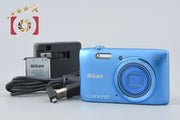 [Used] Nikon COOLPIX S3600 Cobalt Blue Compact Digital Camera