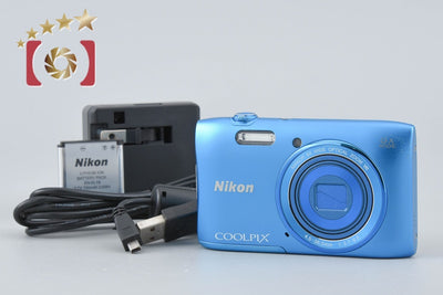 [Used] Nikon COOLPIX S3600 Cobalt Blue Compact Digital Camera