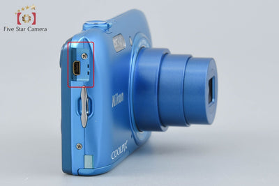 [Used] Nikon COOLPIX S3600 Cobalt Blue Compact Digital Camera