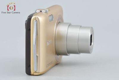[Used] Nikon COOLPIX S3300 Sweet Gold Compact Digital Camera