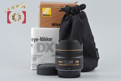 【中古】Nikon ニコン AF DX FISHEYE NIKKOR 10.5mm f/2.8 G ED 元箱付き