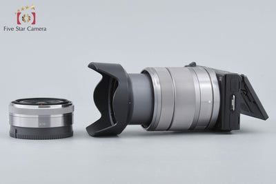 【中古】SONY ソニー α NEX-5 ダブルレンズキット ブラック 元箱付き