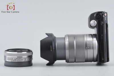 【中古】SONY ソニー α NEX-5 ダブルレンズキット ブラック 元箱付き
