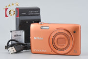 【中古】Nikon ニコン COOLPIX S3500 アプリコットオレンジ コンパクトデジタルカメラ