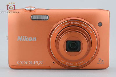 【中古】Nikon ニコン COOLPIX S3500 アプリコットオレンジ コンパクトデジタルカメラ