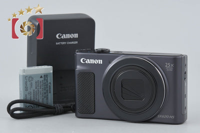 【中古】Canon キヤノン PowerShot SX620 HS ブラック コンパクトデジタルカメラ