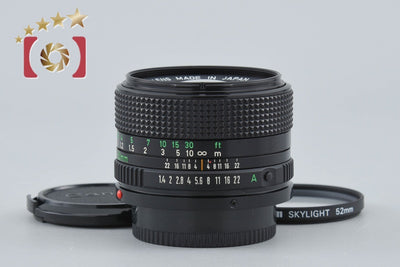 【中古】Canon キヤノン New FD 50mm f/1.4