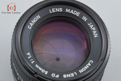 【中古】Canon キヤノン New FD 50mm f/1.4