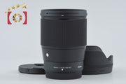 【中古】SIGMA シグマ 16mm f/1.4 DC DN Contemporary 富士フイルム Xマウント用