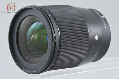 【中古】SIGMA シグマ 16mm f/1.4 DC DN Contemporary 富士フイルム Xマウント用