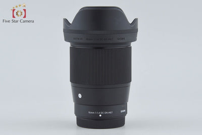 【中古】SIGMA シグマ 16mm f/1.4 DC DN Contemporary 富士フイルム Xマウント用