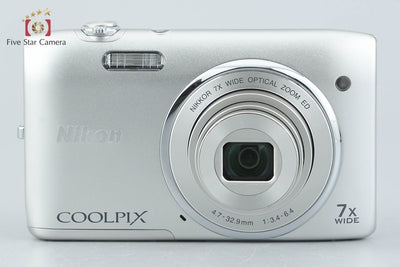 [Used] Nikon COOLPIX S3400 Crystal Silver Compact Digital Camera