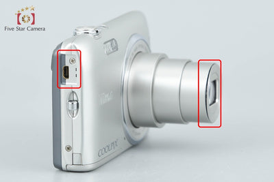 [Used] Nikon COOLPIX S3400 Crystal Silver Compact Digital Camera